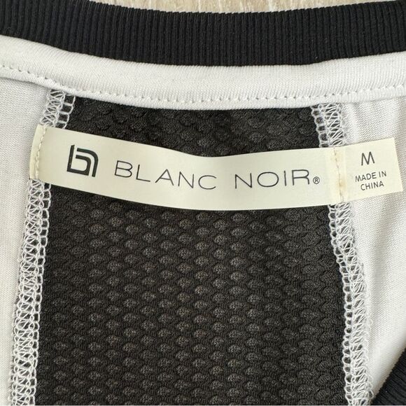 Blanc Noir White and Black V-Neck Tank Top Size Med - Picture 7 of 9
